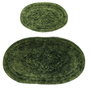 Mijölnir Juego de alfombrillas de baño de algodón, Verde